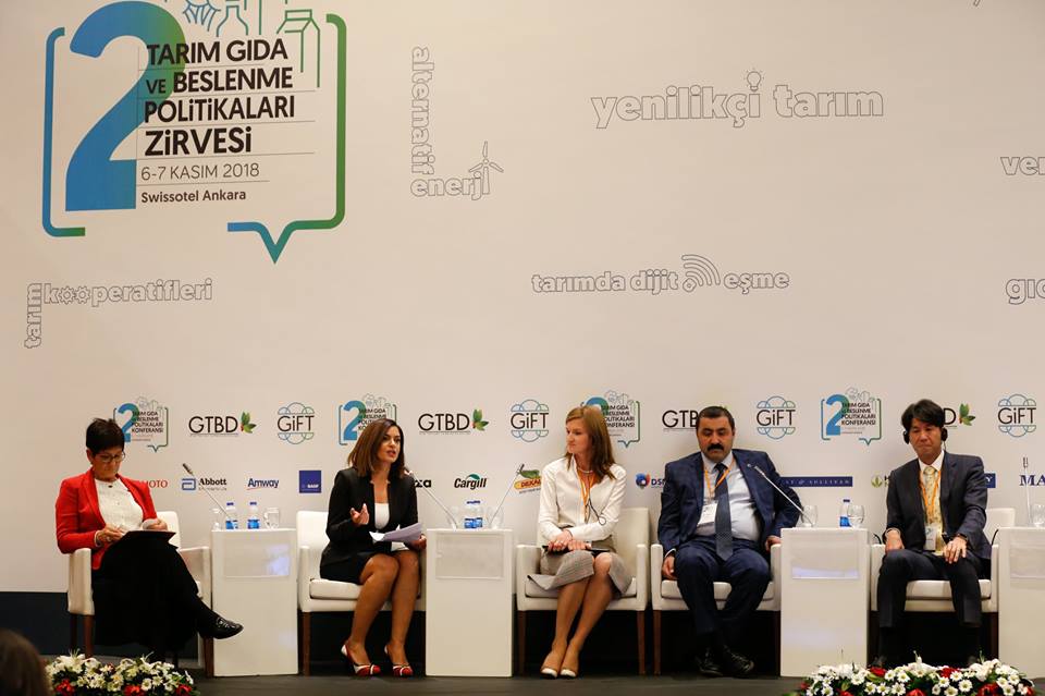 OUR GENERAL MANAGER NURCAN AKAD GAVE A SPEECH AT THE AGRICULTURE AND NUTRITION POLICIES SUMMIT